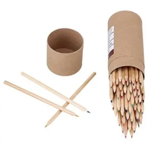 BQLZR Professional Lead-free Colored Pencil 60 Colors School Supplies Painting Pencils Set With Kraft Paper Cylinder