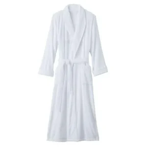 Hotel Luxury Reserve Natural Terry Velour Bathrobe For Men