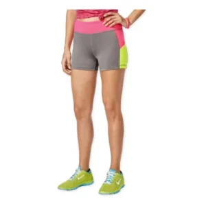 Energie Womens Sunny Colorblock Athletic Compression Shorts