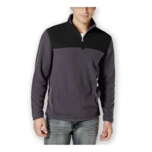 Club Room Mens Quarter-Zip Fleece Jacket