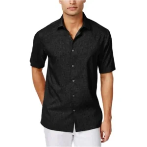 Alfani Mens Big & Tall Two Toned Button Up Shirt