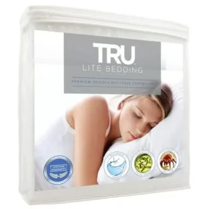 TRU Lite Smooth Mattress Protector - 100% Waterproof Hypoallergenic CAL KING