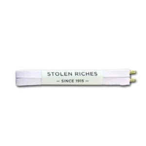 Stolen Riches White Designer Sneaker Laces 45" Metal Tips Tennis Shoe Laces
