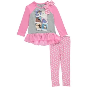 The Secret Life of Pets Little Girls' Toddler "Snapshot Pets" 2-Piece Outfit (Sizes 2T - 4T)