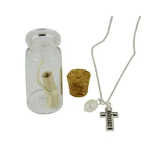 Message in a Bottle Blessed Necklace and Gift Card Friend Encouragement