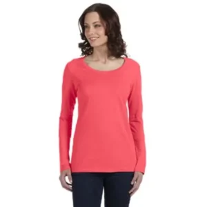 Anvil Ladies' Featherweight Long-Sleeve Scoop T-Shirt