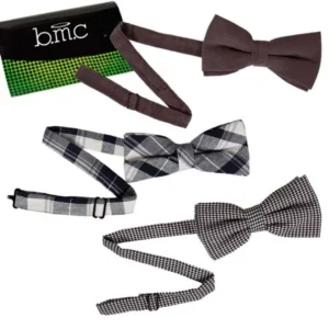 Bundle Monster 3pc Mens Mix Pattern Cashmere Fashion Statement Bowtie Sets