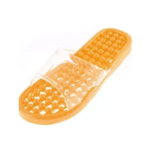 Unique Bargains Non Slip Foot Massager Slipper Orange Clear