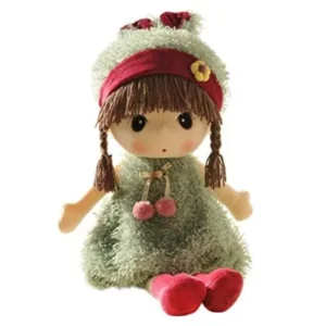 HWD Kawaii 17 inch Stuffed Plush Girl Toy Doll.Good Dolly Gift for Kids Baby Lover.(Green)