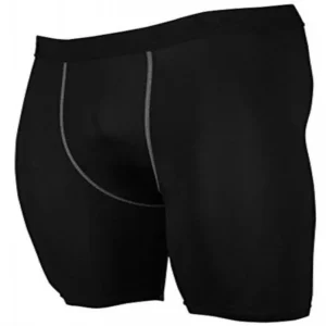 Sanke Men's Under Layer Base Wear Sports Athletic Body Armour Compression Shorts Bottom Blk L