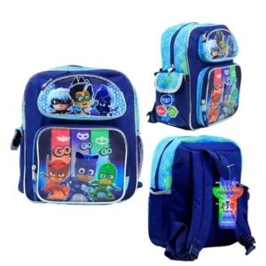 PJ Masks Kids 12 Toddler School Backpack Canvas Book Bag New