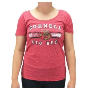 creative apparel women' s cornell big red t-shirt
