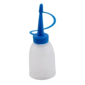 Unique Bargains Soft Plastic 35mlLiquid Glue Bottle Squeeze Storage Applicator Clear White Blue