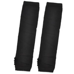 Pair Stretchy Fingerless Winter Black Elbow Gloves Arm Warmers for Women