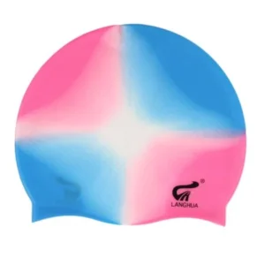 Unique Bargains Adult Assorted Color Silicone Dome Shaped Elastic Swim Swimming Training Cap Hat