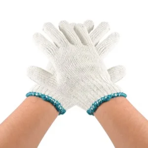 Unique Bargains 6 Pairs Protective Cotton Yarn Working Work Gloves Beige