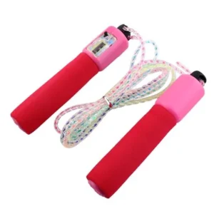 Unique Bargains Fitness Exercise Foam Handle Auto Counter Jumping Skipping Rope
