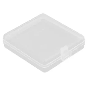Unique Bargains Rectangle Design Plastic Box Nail Collect Components Storage Case White