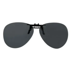 Unique Bargains Outdoor Black Lens Driving Clip On Flip Polarized Sunglasses Eye Wear