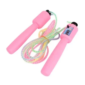 Unique Bargains 8 Ft Anti-slip Handles Gym Fitness Digital Jump Rope Skipping Rope w Counter