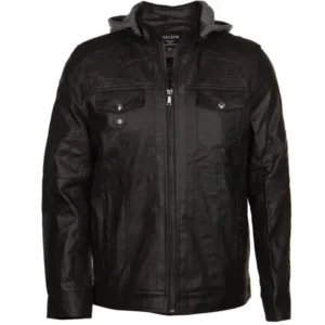 Casual Apparel 1027-C Hestia Mens Dark Chocolate PVC Jacket