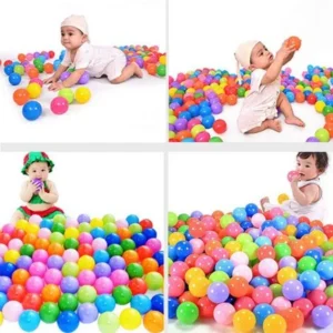 100 pcs Colorful Fun Ball Soft Plastic Ocean Ball Baby Kid Toy Swim Pit Toy
