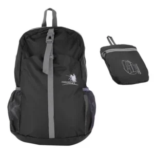 Black Outdoor Sports Hiking Waterproof Foldable Nylon Backpack Daypack Rucksack~~~~~