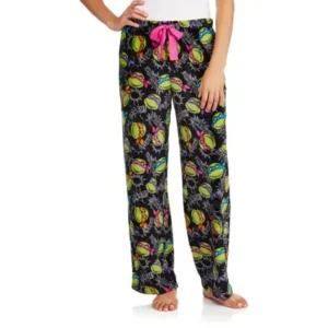 Teenage Munant Ninja Turtles Women's License Pajama Super Minky Plush Fleece Sleep Pant (Sizes S-3XL)