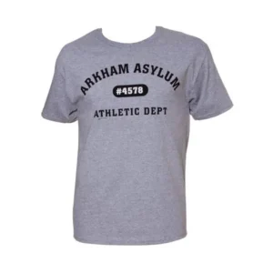 DC Arkham Asylum Athletic Dept. Mens Grey T-Shirt