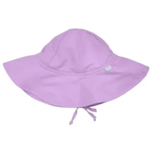 Iplay Brim Sun Hat for Toddler Girls Sun Protection Wide Brimmed Hat-Solid Lavender Purple 2-4 Years (2T-4T) Baby Girl Hat Is Adjustable To Fit Outdoor Hat With Chin Strap Pool Beach Fashion Cute Swim
