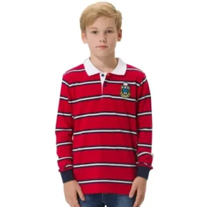 Leo&Lily Big Boys' Kids Long Sleeves Pique Casual Polo Shirts