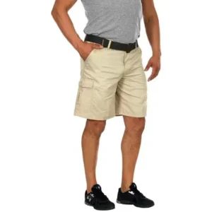 Men's Cargo Khaki Cargo Shorts with Comfortable Adjustable Sides