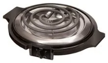 Elite Gourmet - Electric Single Coil Burner - Black, Stainless Steel