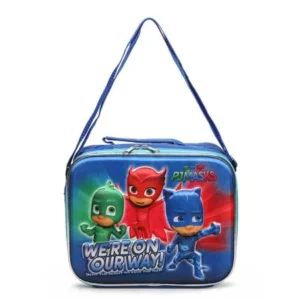 PJ MASKS 3-D Pop Out Little Heros Kids Lunch Bag with Long Strap