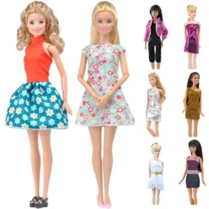 Girl12Queen Doll Clothes Fashion Wear Handmade Tops Dress Pants Suit for Barbie Accessories