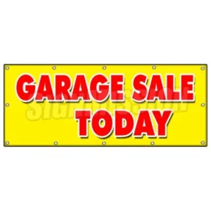 48"x120" GARAGE SALE TODAY BANNER SIGN household tools furniture antique clothes