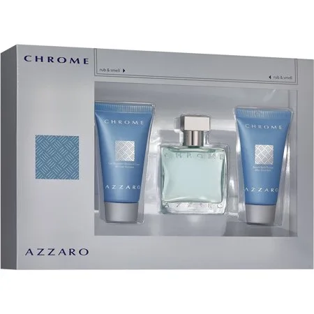 Azzaro Chrome Cologne Gift Set, 3 pc