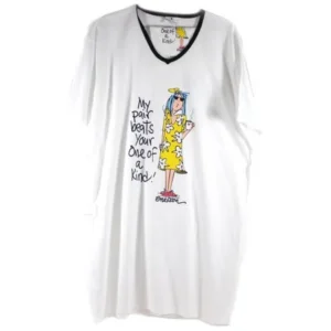 Apparel MY PAIR BEATS YOUR ONE OF A KIND NIGHTSHIRT 100% Cotton USA 01Ns4417