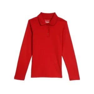 George Girls School Uniform Long Sleeve Polo Shirt (Little Girls & Big Girls)