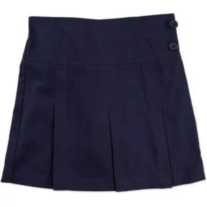 Girls' PLUS School Uniforms, Pleated Scooter with Side Buttons