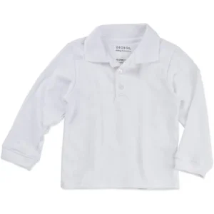 George Toddler Boy or Girl Unisex School Uniform Long Sleeve Sleeve Polo Shirt