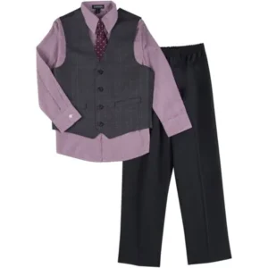 Boys Windowpane Special Occasion Dress Set