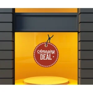 Amazing Deal Retail Discount Sign Wall Decal - Vinyl Decal - Car Decal - Idcolor055 - 25 Inches