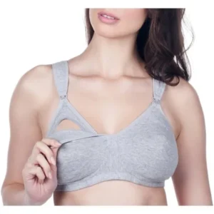 Loving Moments by Leading Lady Maternity Wirefree Sport Nursing Bra with Padded Comfort Straps and Full Sling