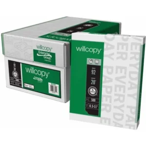 Willcopy Multi-Purpose Copy Paper, Letter, 8.5" x 11", 20 Pound, White, Pack of 10