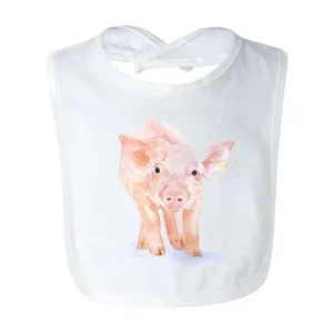 Baby Pig Designer Premium Soft Absorbent Cotton Drool Baby Infant Bib