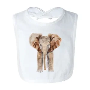 Baby Elephant Designer Premium Soft Absorbent Cotton Drool Baby Infant Bib