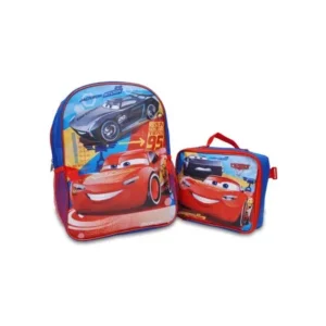 Boys Cars 3 Lightning McQueen Backpack 16" & Lunch Bag