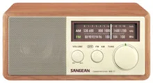 Sangean - WR11 Analog AM/FM Tabletop Radio - Walnut