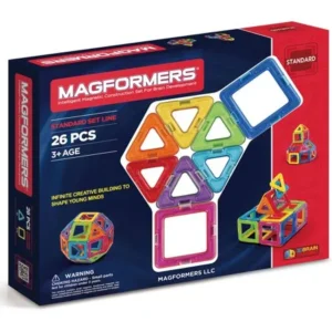 Magformers Rainbow 26-Piece Magnetic Construction Set